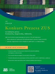 Konkurs na najlepszą pracę z zakresu ubezpieczeń społecznych.